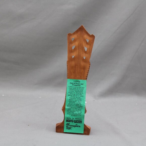 Vintage Coco Joes Tiki - Lono Big Headress - Hapa Wood Tagged - Picture 6 of 9